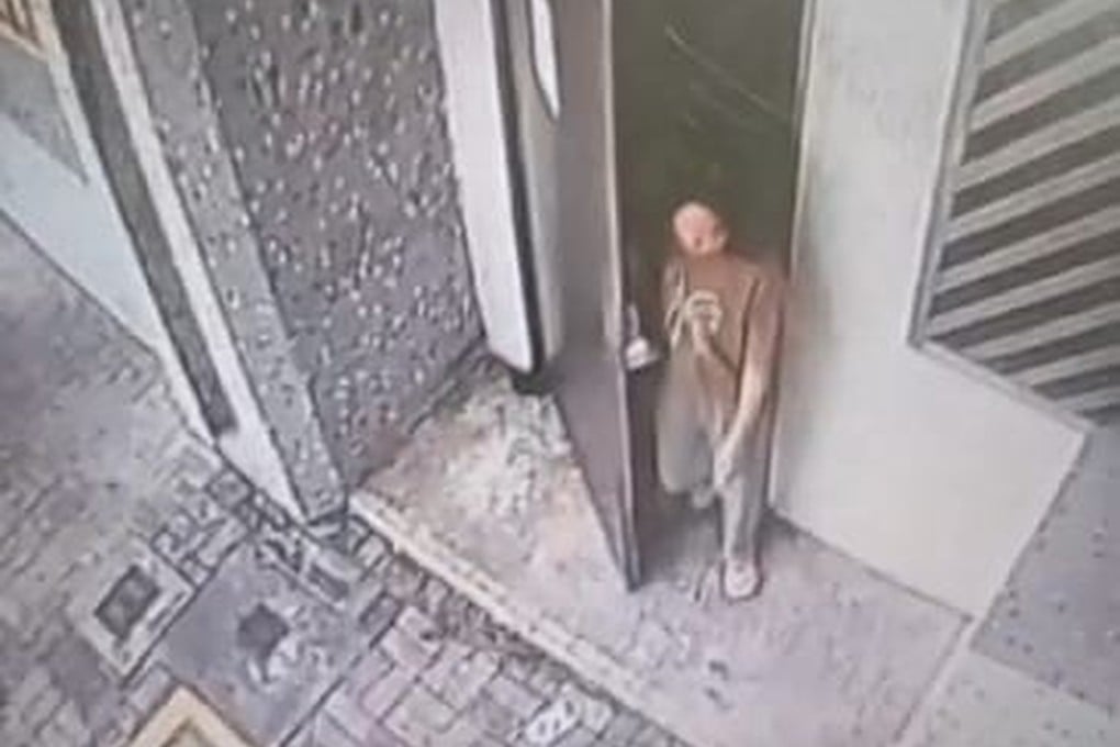 Surveillance cameras showed the woman leaving her neighbourhood last week. Photo: Handout