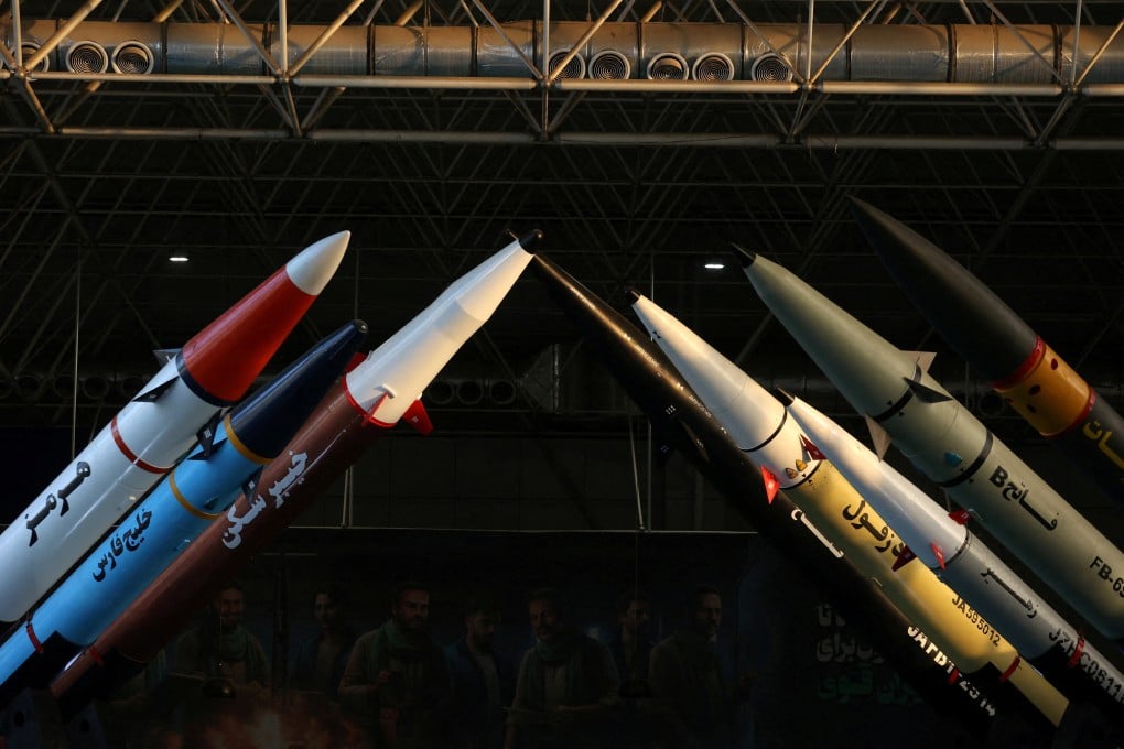 Iranian missiles displayed at the Islamic Revolutionary Guard Corps(IRGC) Aerospace Force Museum in Tehran, Iran. File photo: West Asia press Agency via Reuters