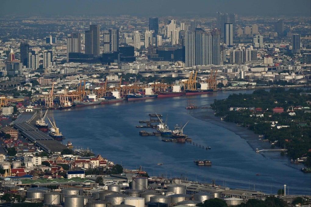 Bangkok Port is seen from an observation deck in the Thai capital. Photo: AFP