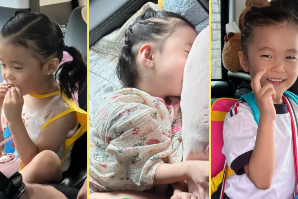 A Hong Kong actress who puts her four-year-old daughter through a rigorous daily educational regime has been labelled a “monster mum”. Photo: SCMP composite/RedNote
