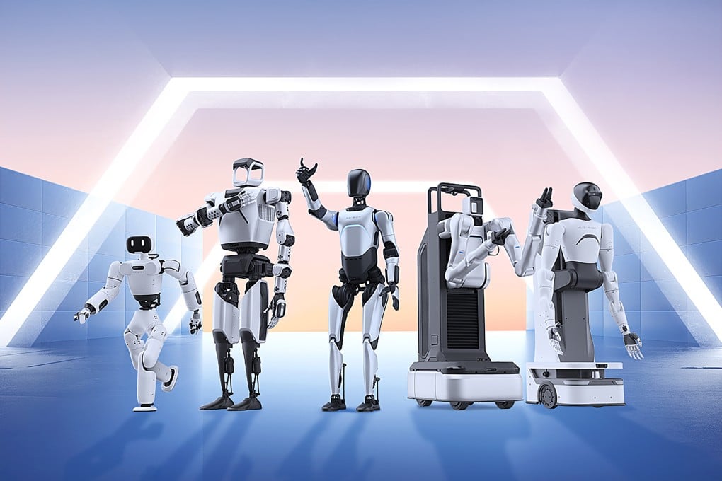 Chinese start-up AgiBot’s current range of humanoid robot models. Photo: AgiBot
