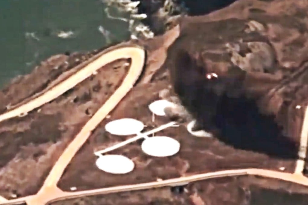 The PLA target is similar in layout to an LNG terminal in Kaohsiung. Photo: CCTV