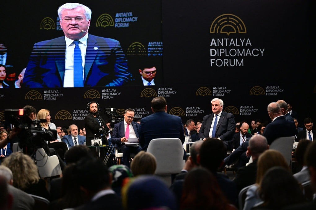 Minister of Foreign Affairs of Ukraine Andrii Sybiha attends a panel titled “European Security at a Critical Juncture” at the Antalya Diplomacy Forum in Turky. Photo: Handout