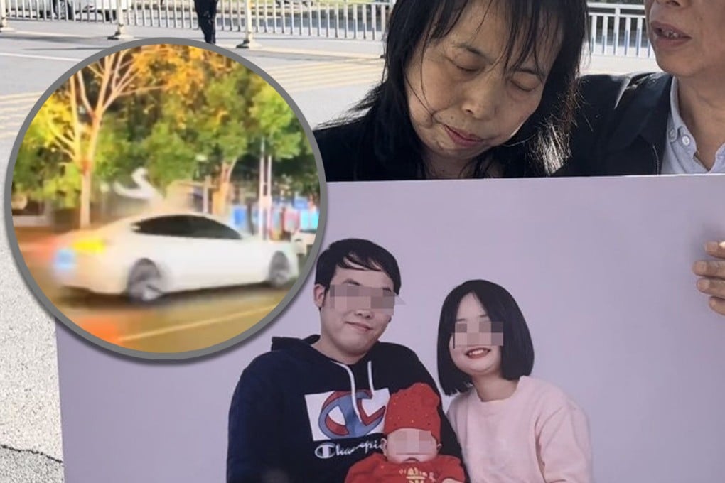 A Chinese driver who killed a family of three in a rage-fuelled car crash has been labelled a “monster” by people on social media. Photo: SCMP composite/Weibo/Douyin