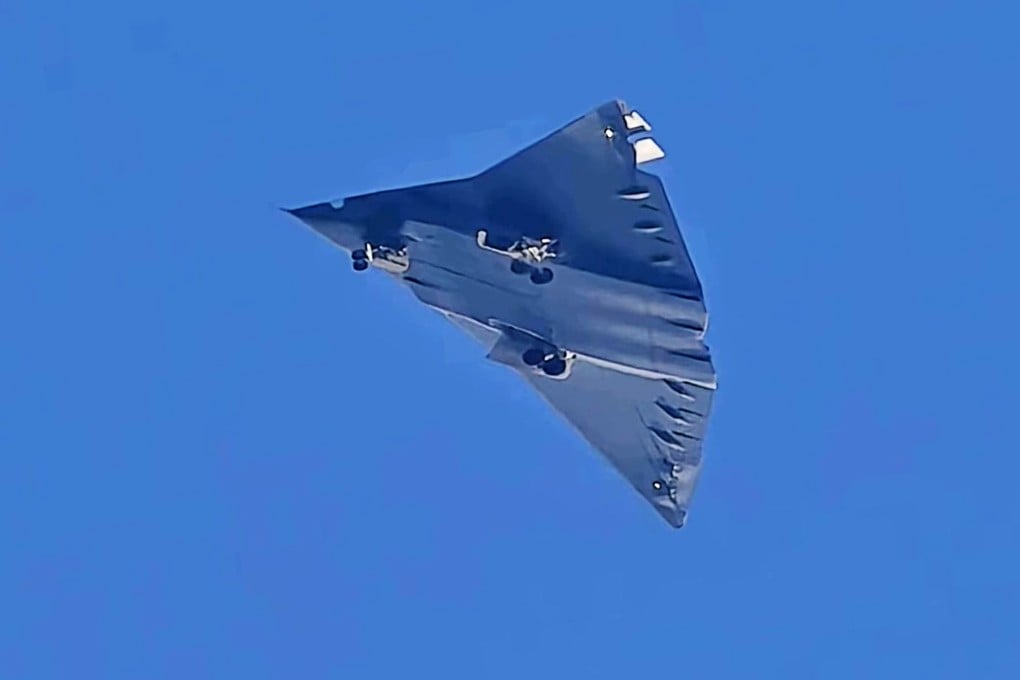 China’s sixth-generation stealth fighter jet, unofficially called the J-36, which made its first appearance in December. Photo: X / 醉美武功