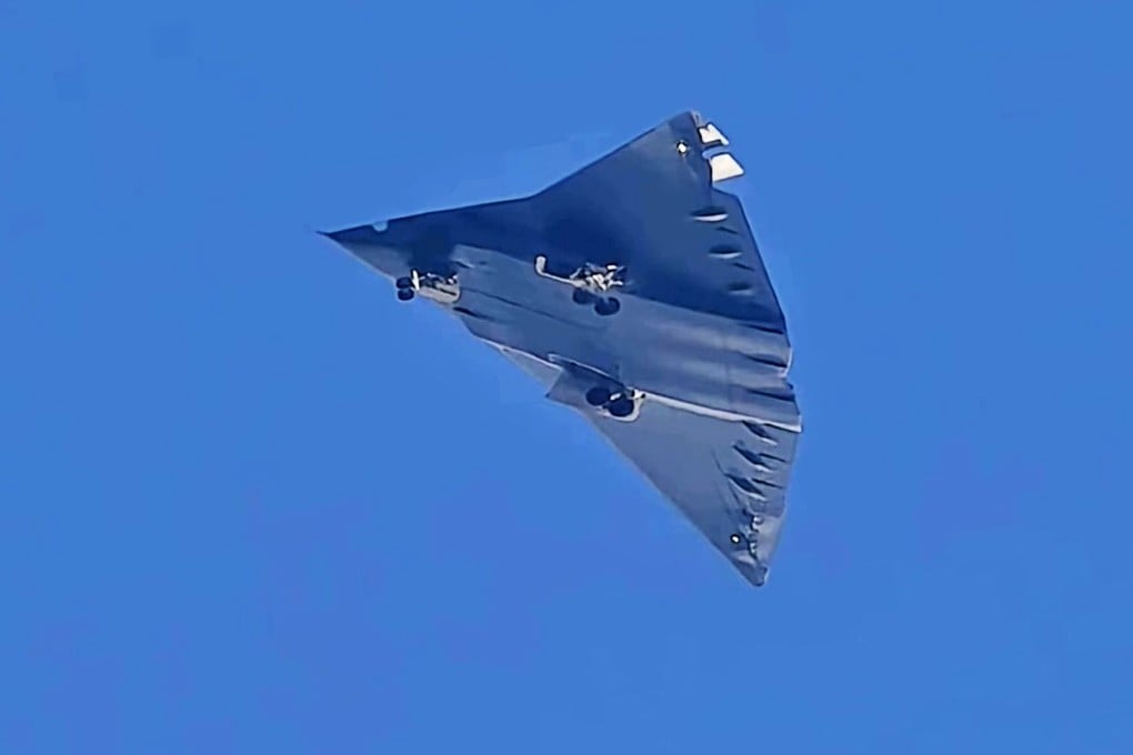 China’s sixth-generation stealth fighter jet, unofficially called the J-36, which made its first appearance in December. Photo: X / 醉美武功