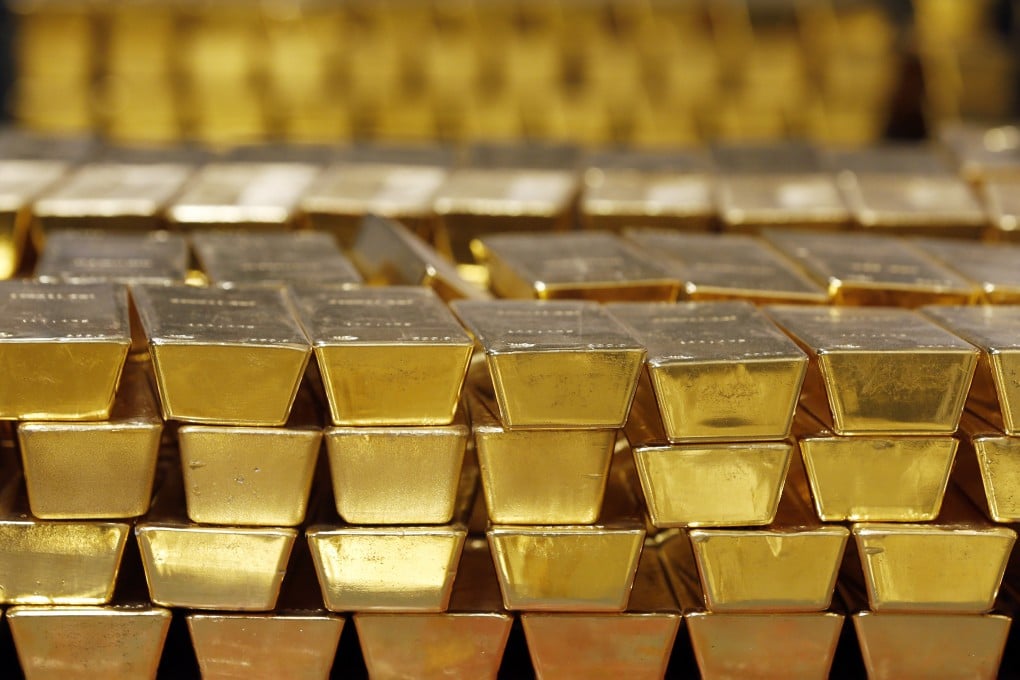 Gold bars in a vault in the US Mint in West Point, New York. Photo: AP