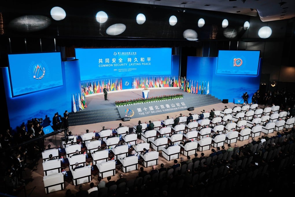The Beijing Xiangshan Forum has been held every autumn since 2006 and is seen as China’s answer to the Shangri-La Dialogue in Singapore. Photo: Xinhua