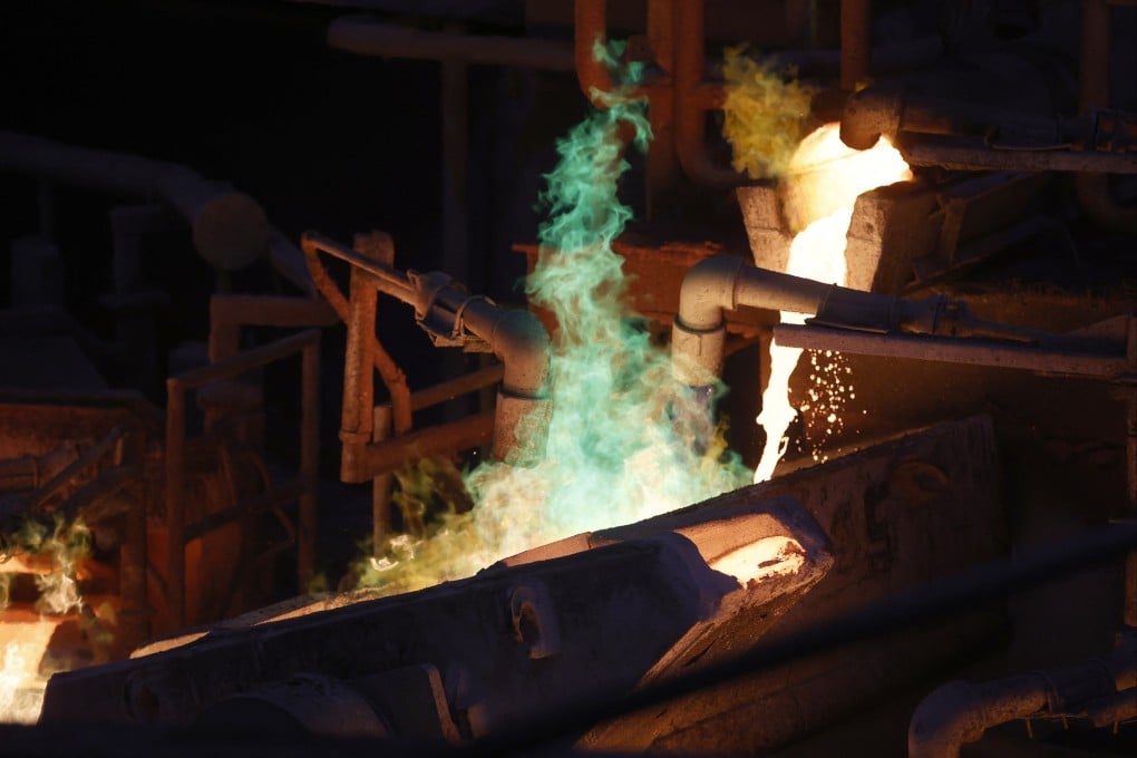 Copper smelting at an underground copper mine. Pakistan’s Reko Diq project is expected to yield 13.1 million tonnes of copper over its 37-year lifespan. Photo: AFP