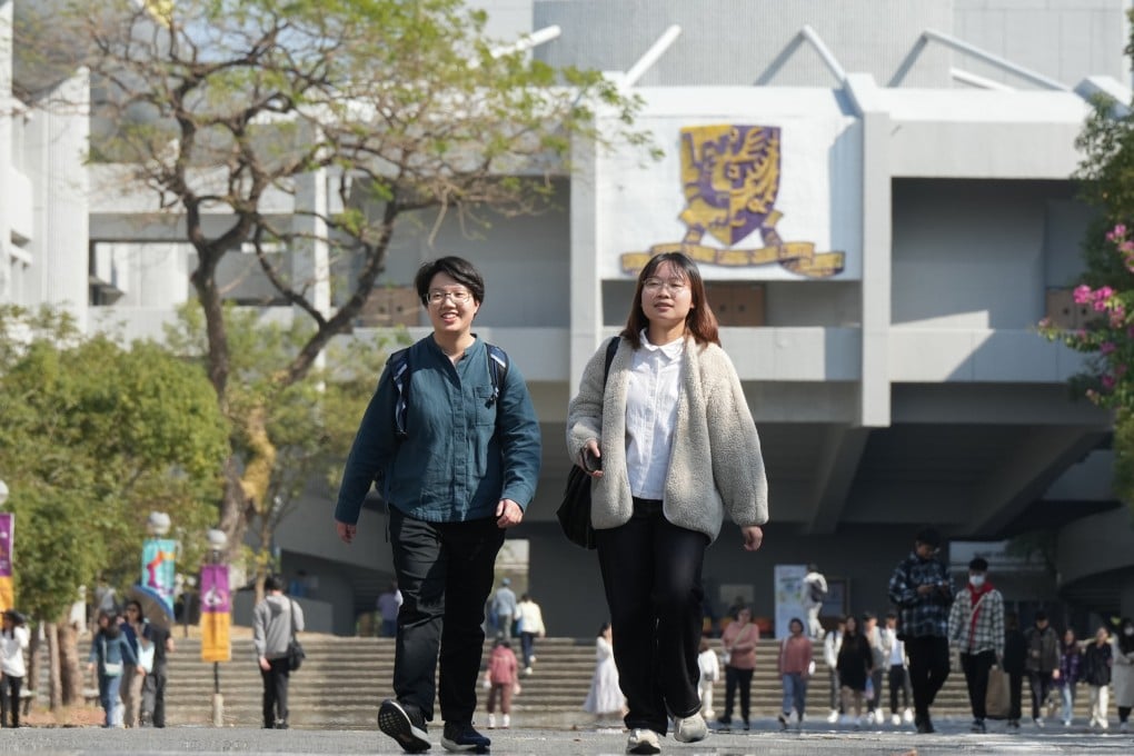 Students at the Chinese University of Hong Kong campus. Photo: Eugene Lee