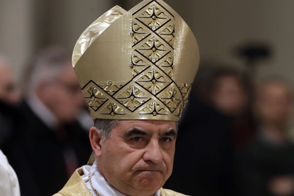 Cardinal Angelo Becciu renounced his claim to vote in the conclave to elect the next pope. Photo AP