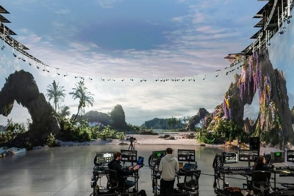 A film stage at Trilith Studios in Georgia. The US state was a favourite among filmmakers, but Marvel Studios is moving filming to London. Photo: Instagram/georgiaproductionpartnership