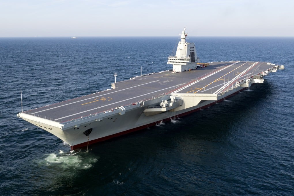 China’s Fujian aircraft carrier is the world’s largest conventionally powered warship and only the second after the USS Gerald Ford-class vessels to adopt electromagnetic launch technology. Photo: Xinhua