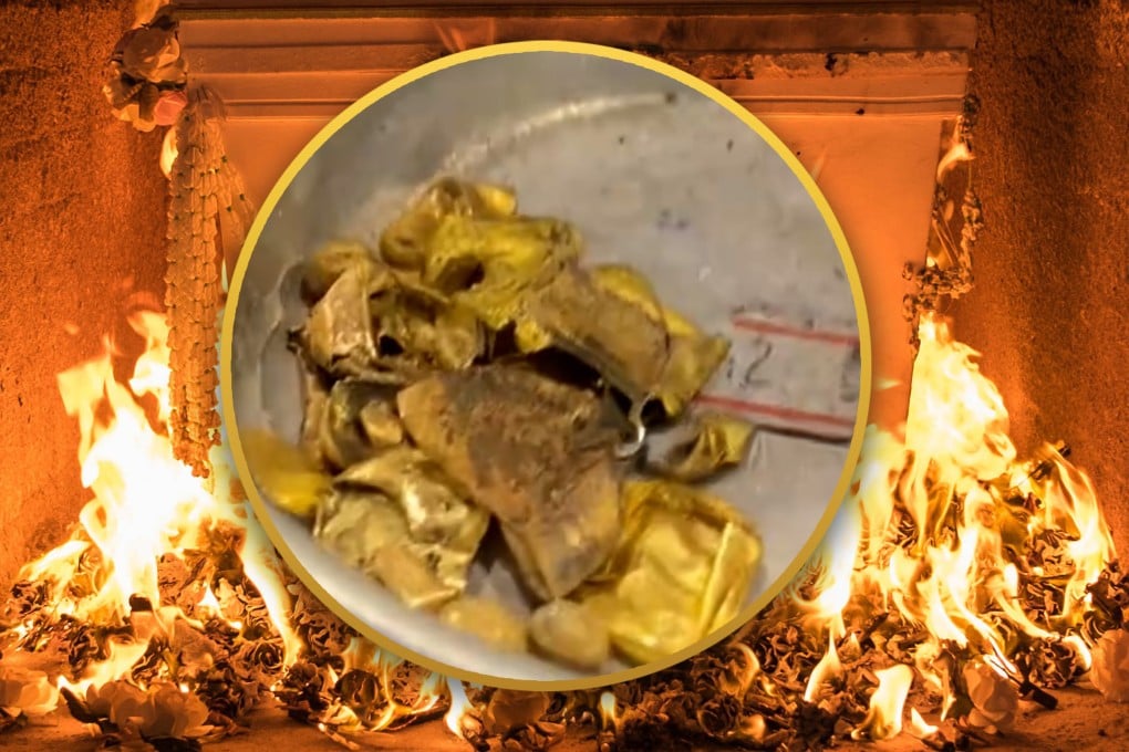 A funeral home worker in Thailand has revealed how he takes gold teeth from cremated ashes and melts them into gold bars. Photo: SCMP composite/Shutterstock/TikTok