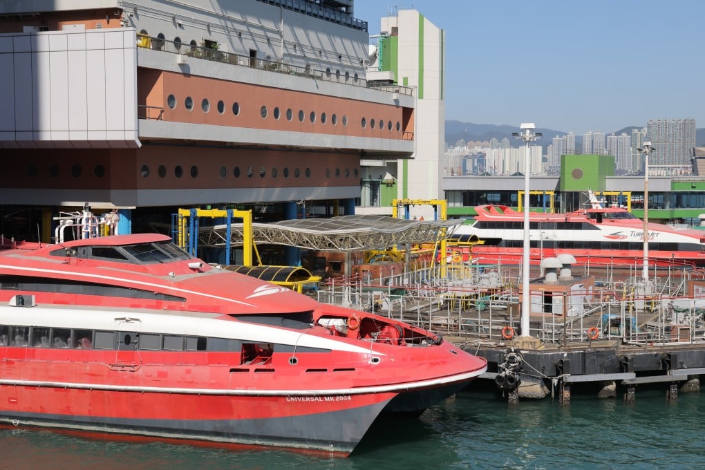 The collision at the pier involved a TurboJet high-speed ferry Universal MK 2005. Photo: Jelly Tse