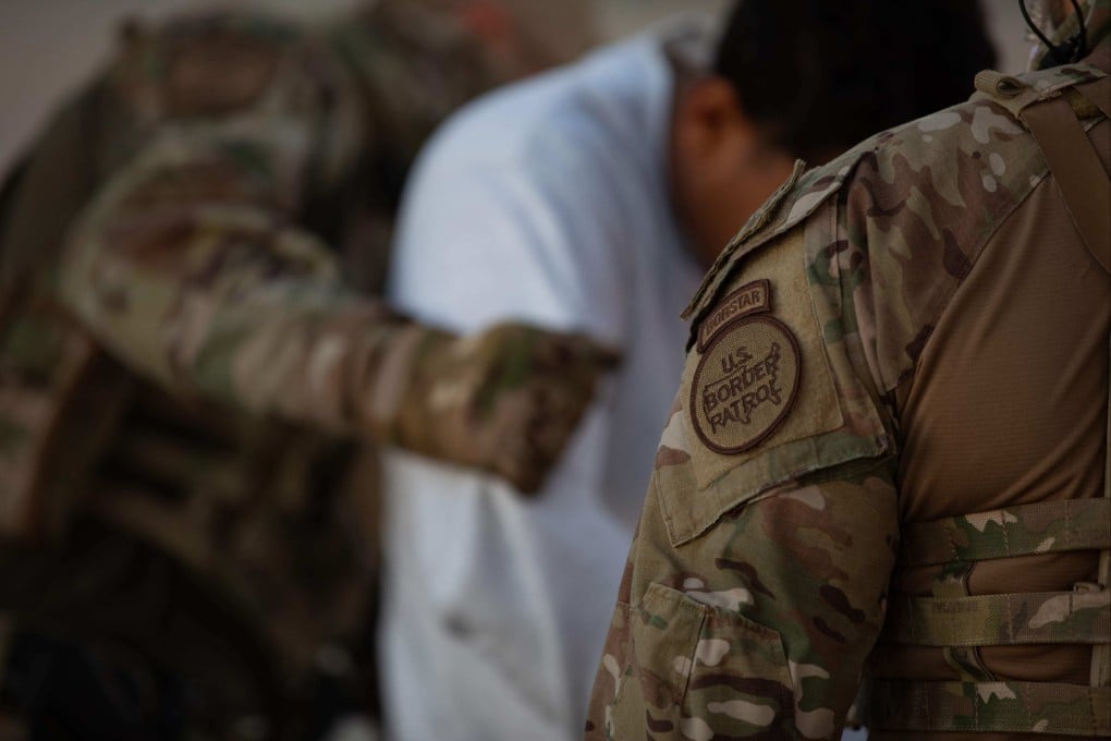 Migrants being deported at Fort Bliss, Texas, in February. File photo: US Department of Defence via AFP