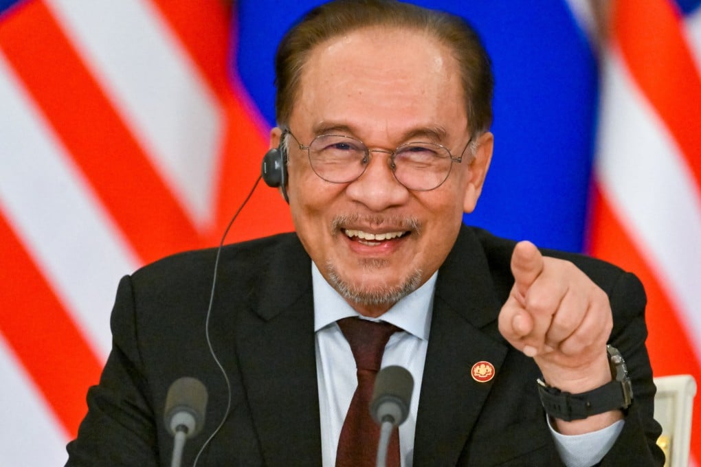 Malaysian Prime Minister Anwar Ibrahim speaks during his visit to Moscow on May 14. Photo: EPA-EFE