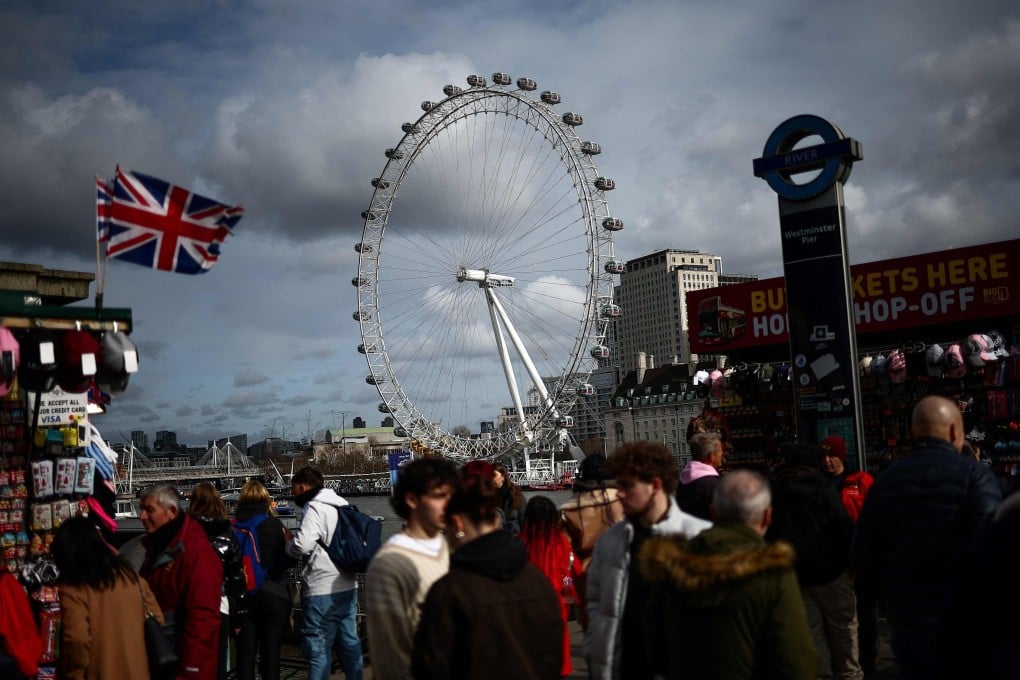 The Embankment in London is a popular for sightseers in the British capital. Photo: AFP