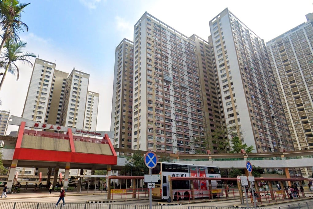 A three-year-old child was found alone in a flat alongside her mother’s body in Ping Wah House, Lok Wah North Estate, in Kwun Tong. Photo: Google Map