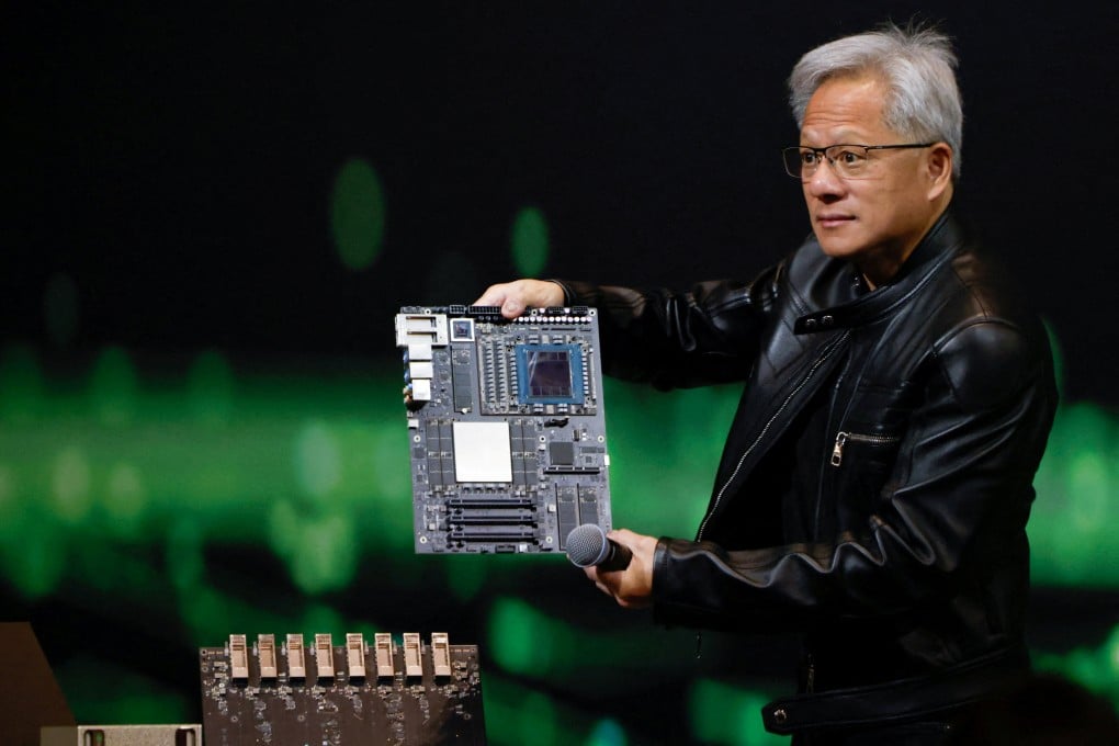 Nvidia CEO Jensen Huang at a press event in Taipei, Taiwan May 21, 2025. Photo: Reuters
