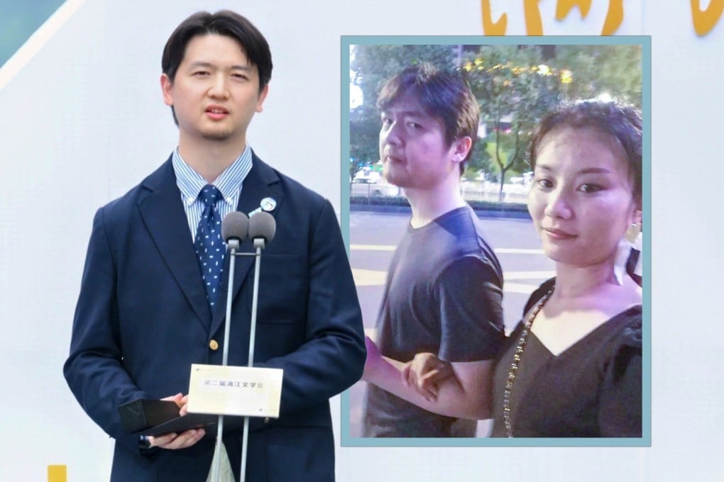 A Chinese researcher received a literary award and dedicated it to his late girlfriend, praising her as “beautiful” and “supportive,” which touched many hearts. Photo: SCMP composite/The Paper/QQ.com