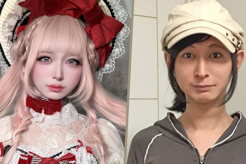 A man in Japan, who has been dubbed the “cutest” Lolita character, is a singing father of two who believes a girly look makes his music more expressive. Photo: SCMP composite/IG@tani_takuma/X