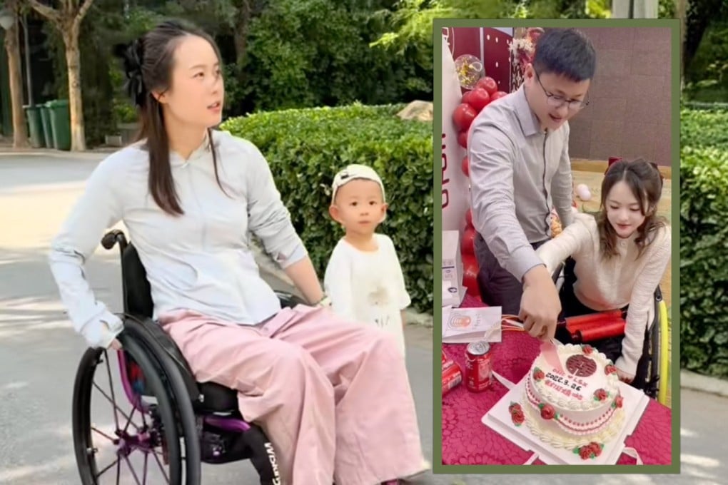 A paralysed woman in China fell for a “doctor” during her rehabilitation who then disappeared with a US$420,000 loan she took out for him. Photo: SCMP composite/Douyin