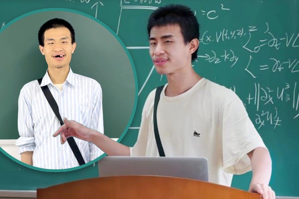 Chinese maths prodigy Wei Dongyi has launched his first social media account, as his family believes it will help him connect better with the outside world. Photo: SCMP composite/Weibo/Douyin