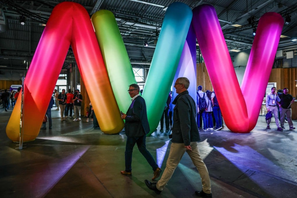 Visitors walk through the stands at the ninth edition of the VivaTech technology startups and innovation fair at the Paris Expo Porte de Versailles, in Paris on June 11, 2025. Photo: AFP