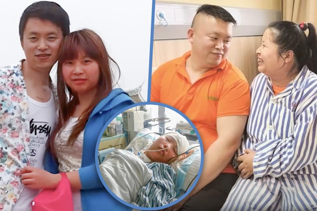A Chinese man dedicated more than 10 years to caring for his fiancee after a car accident diminished her cognitive abilities to that of a five-year-old, resonating with many people online. Photo: SCMP composite/Weibo