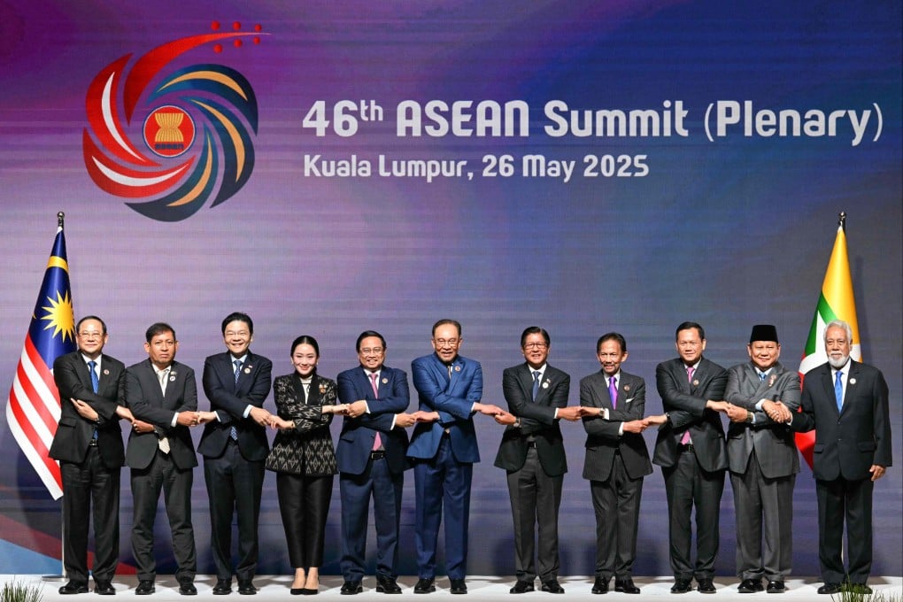 Asean leaders pose for a group photo during the plenary session at the Asean summit in Kuala Lumpur on May 26. The bloc was founded in 1967. Photo: AFP