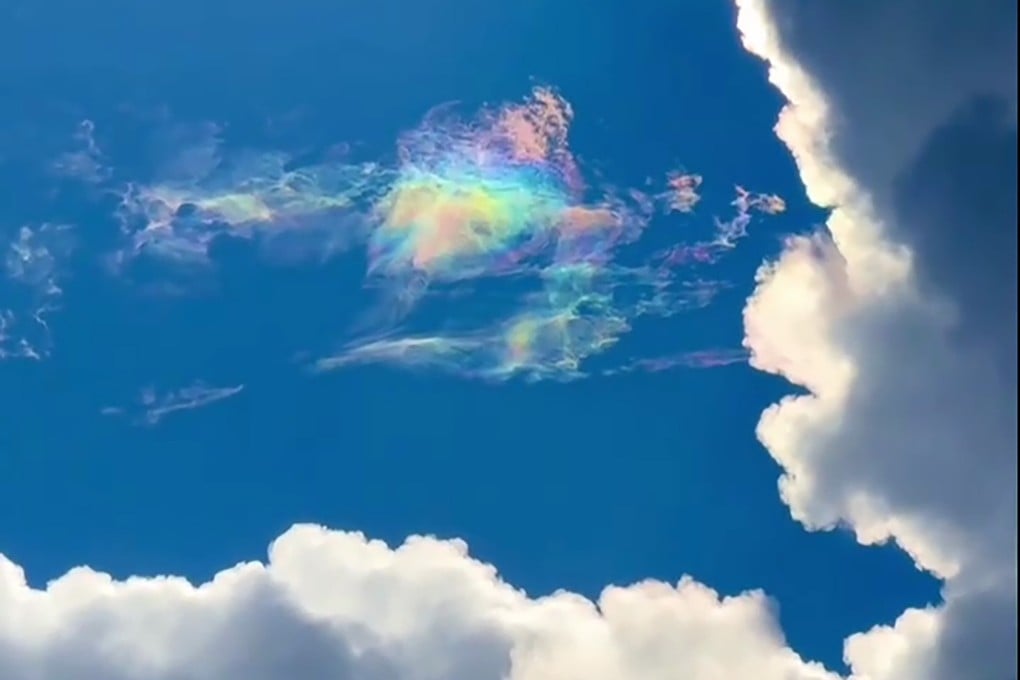 A user under the name Felix Ip Photography shared pictures of a “fire rainbow” he spotted on Saturday above Sha Tin. Photo: Facebook / Felix Ip