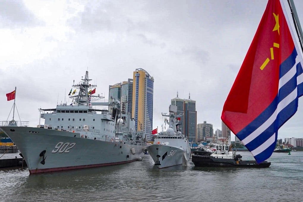 The 45th Chinese naval fleet visits Tanzania in March last year as part of their ‘very special relationship’. Photo: Weibo/PLA Navy
