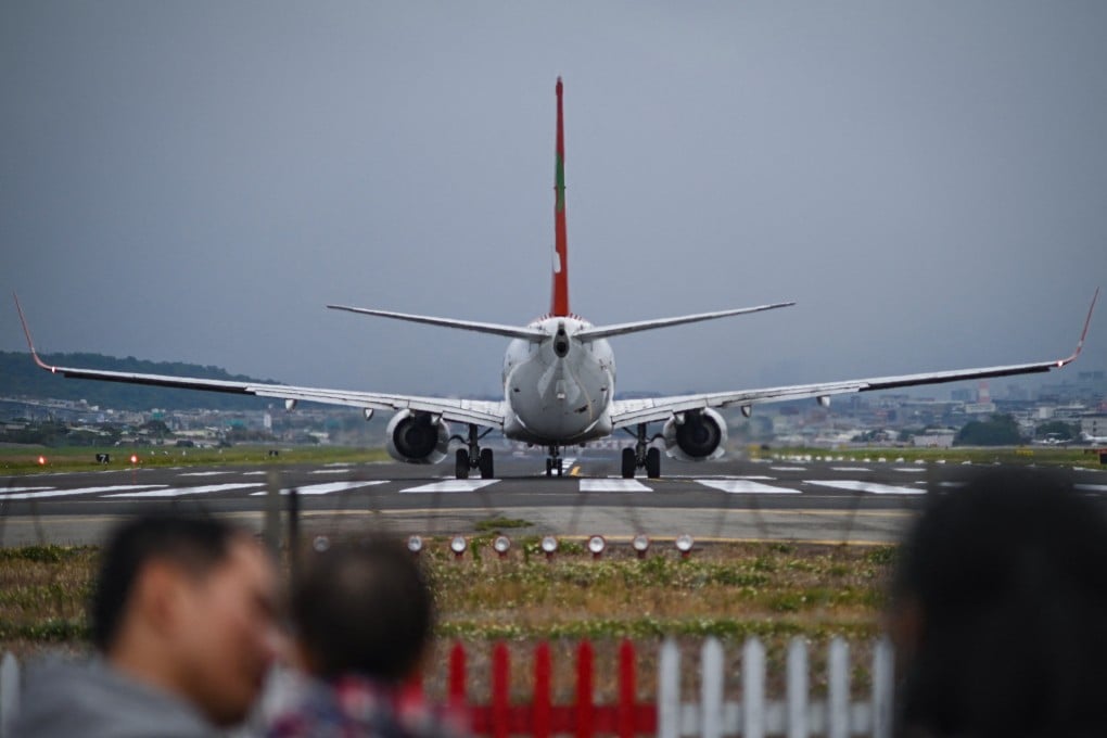 Taiwan’s Civil Aviation Administration says the activation of the W121 flight route will increase airspace complexity. Photo: AFP