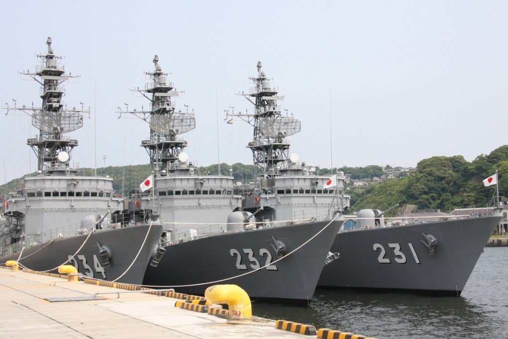 Abukuma-class destroyer escorts. Japan has offered six of the warships to the Philippine Navy. Photo: Handout