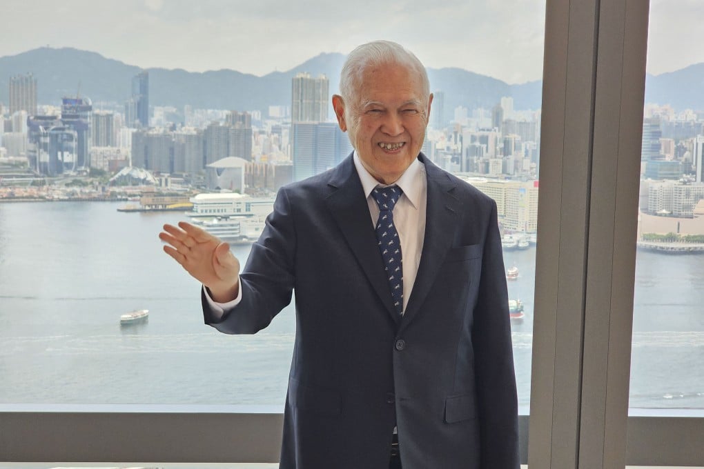 AIA chairman Edmund Tse Sze-wing speaks to the media in a briefing on July 9, 2025 at AIA Central. Photo: Enoch Yiu