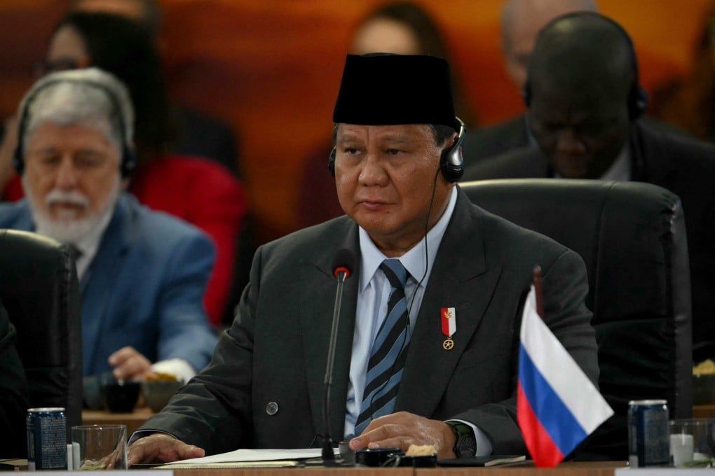 Indonesian President Prabowo Subianto attends the Brics summit in Rio de Janeiro, Brazil, on July 7. Photo: AFP