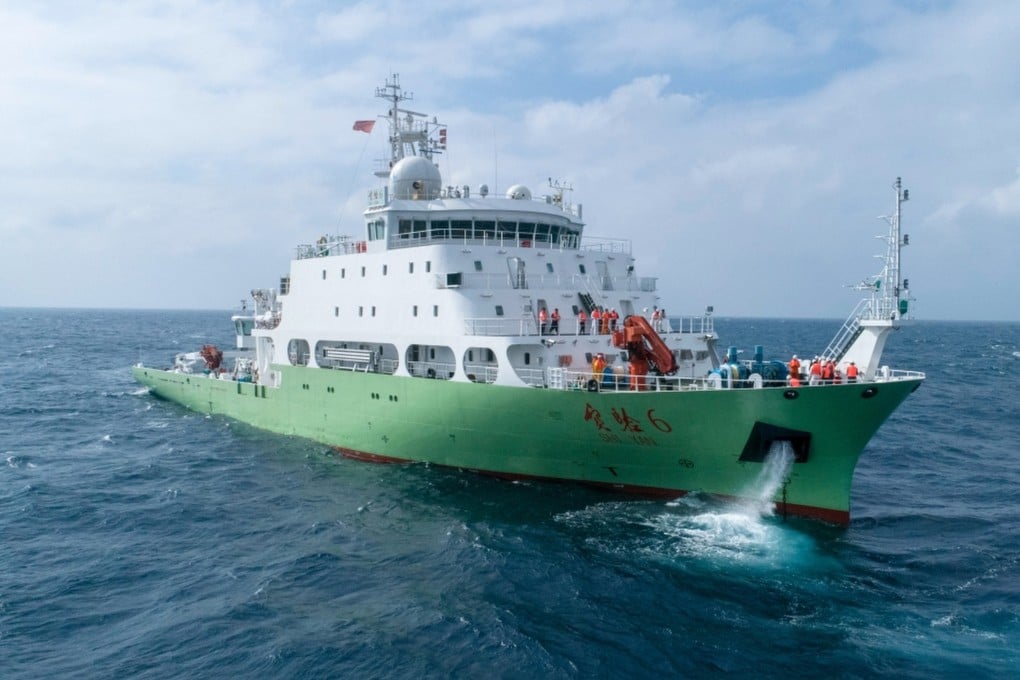 China’s Shiyan 6, geophysical and seismic survey ship, was sent to investigate in 2022 after oceanographers detected an undersea anomaly in Nasa data that could yield natural resources. Photo: Chinese Academy of Science