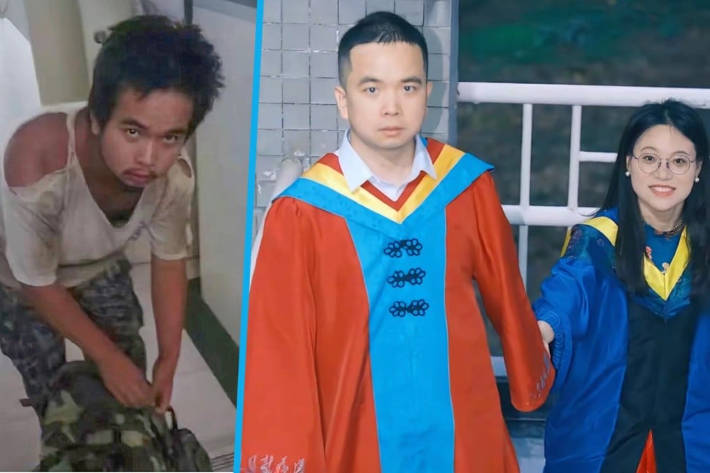 An inspirational Chinese man who worked as a coal miner with his father at the age 12 has earned a mining engineering PhD. Photo: SCMP composite/Jimu