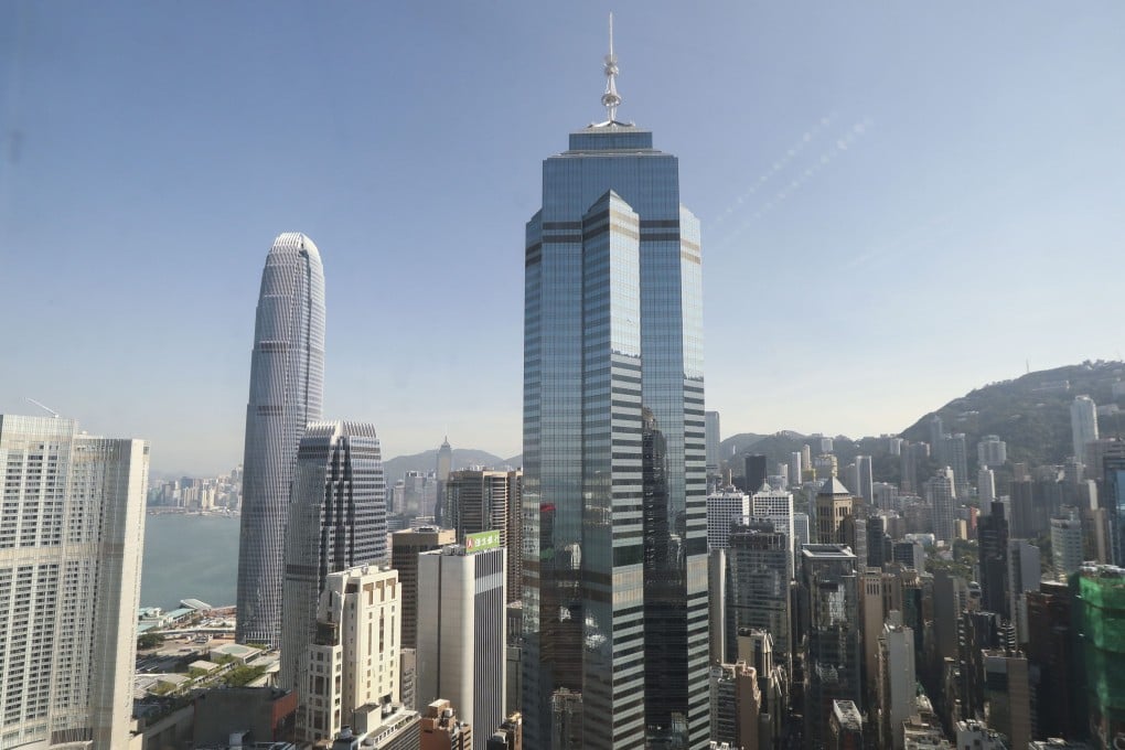 Exterior view of The Center (foreground) building in Central on November 2, 2017. Photo: Nora Tam
