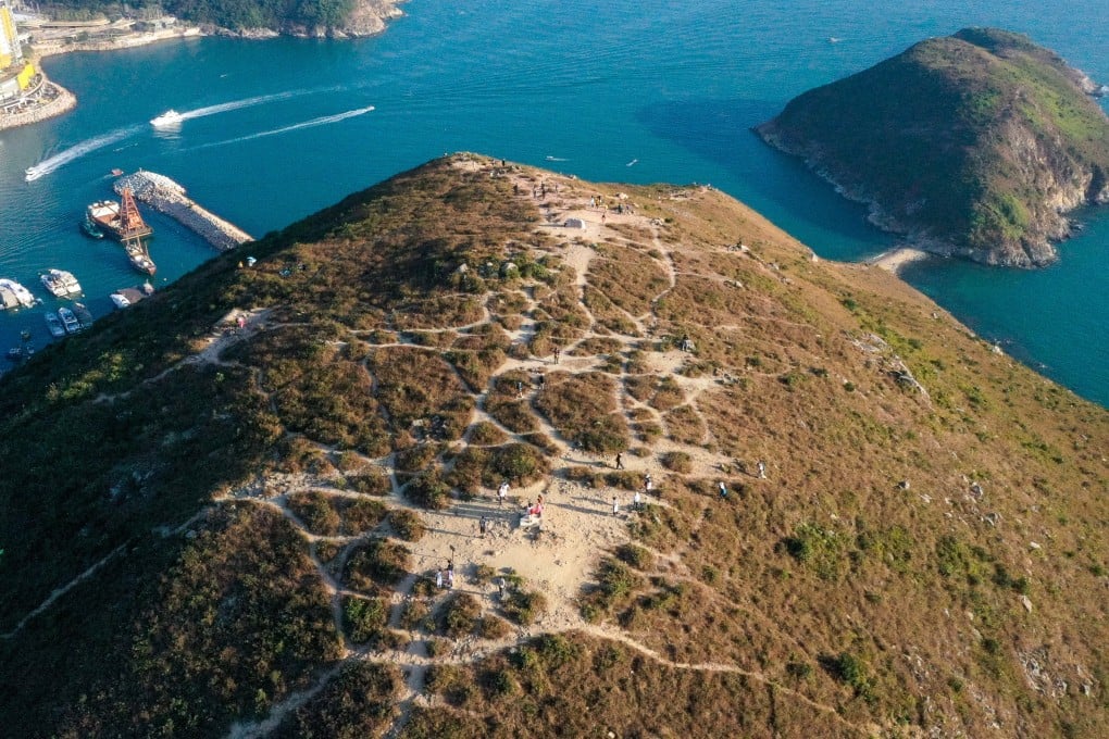 The hikers were on Yuk Kwai Shan in Ap Lei Chau at the time of the bee attack. Photo: Sam Tsang