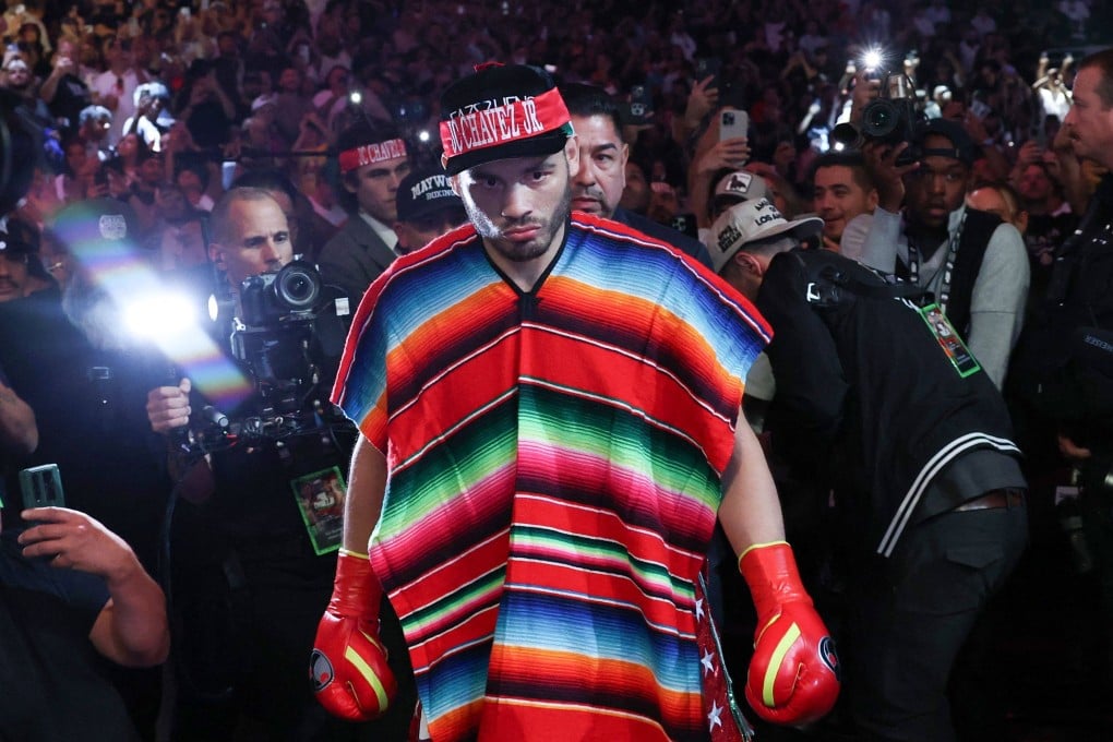 Mexico’s Julio Cesar Chavez Jnr arrives for a cruiserweight boxing match against US influencer Jake Paul at the Honda Centre in Anaheim, California on June 28. Photo: AFP