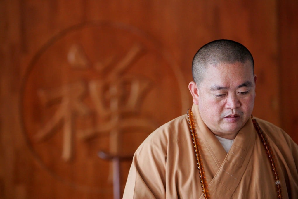 Former Shaolin Temple abbot Shi Yongxin, known as the “CEO monk”, is facing a criminal investigation over accusations that he embezzled project funds and temple assets. Photo: Getty