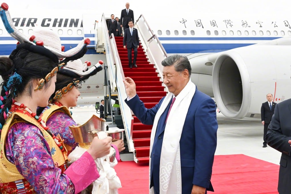 President Xi Jinping arrives in Tibet on Wednesday for events to mark the 60th anniversary of the autonomous region on Thursday. Photo: Xinhua