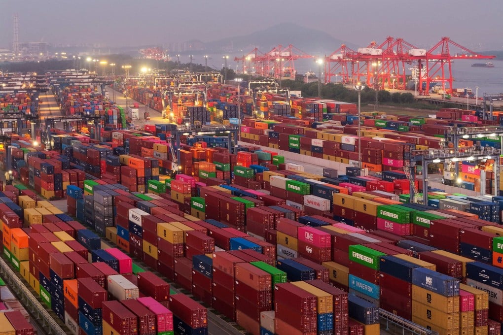 Shipping containers at a port in Nanjing, eastern China. Brussels has set a three-month deadline for a rebalancing of trade ties. Photo: AFP