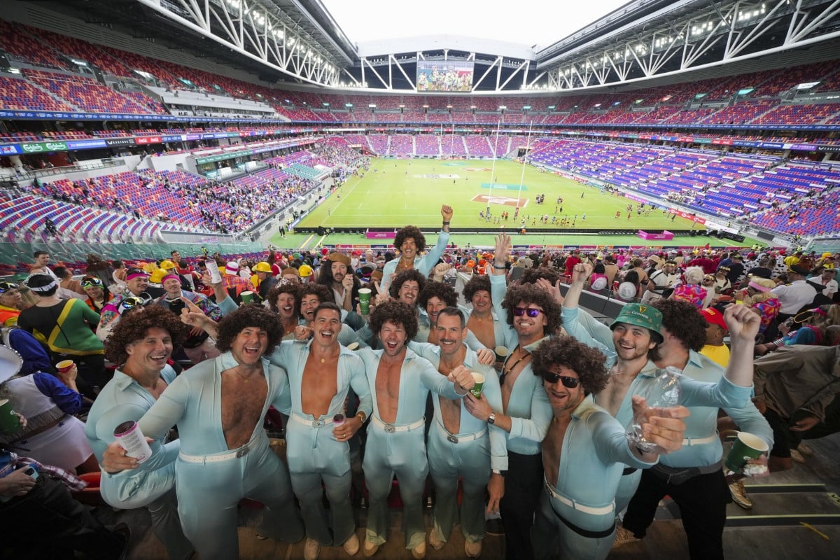 Saturday is fancy dress day at Kai Tak Stadium for the second day of the Hong Kong Sevens. Photo: May Tse