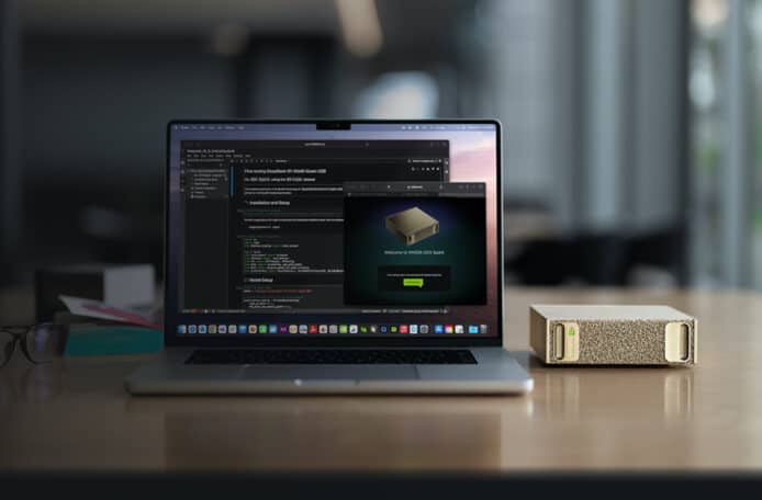 MacBook顯示AI軟件界面.