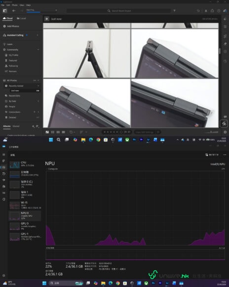 ROG Zephyrus Duo 筆記本電腦展示.