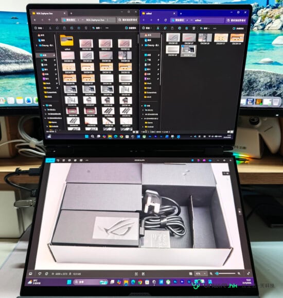 ROG Zephyrus Duo 雙螢幕筆記本電腦.