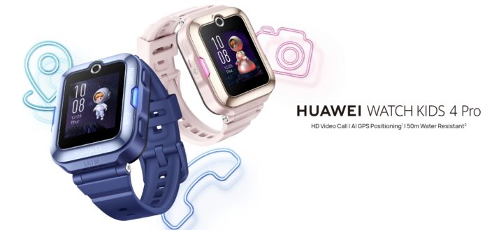 華為兒童智能手錶4 Pro,支持高清視頻通話,GPS定位,150米防水,適合兒童使用的智能手錶。.